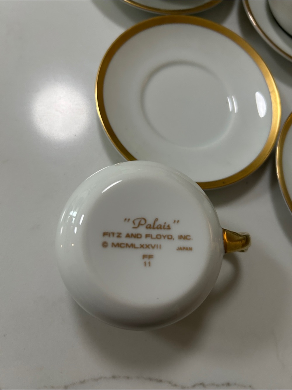 Fitz and Floyd Set of 4-“Palais” Pot de Creme - Picture 3 of 4
